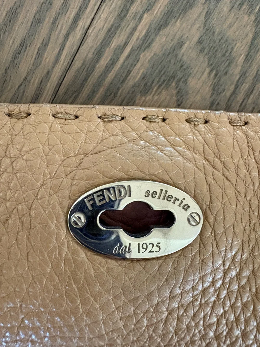 FENDI Soft Leather Tote Bag in Tan - Classic Everyday Carry